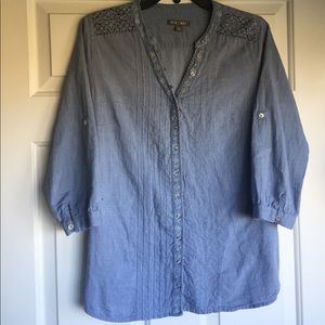 Denim-like Blouse